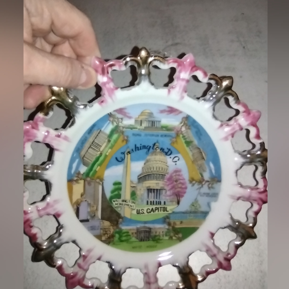 Vintage 50s Washington DC Souvenir Plate
